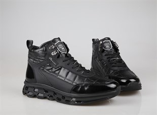 MARCOMEN 16316 Hakiki Deri Siyah Erkek Bot