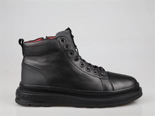 MARCOMEN 18473 Hakiki Deri Siyah Erkek Bot