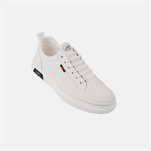 MARCOMEN 19039 Hakiki Deri Beyaz Erkek Günlük Ayakkabı