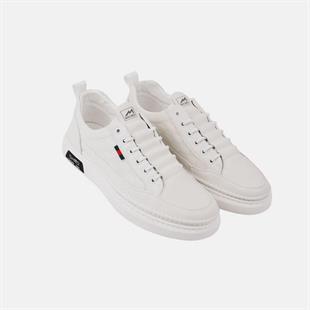 MARCOMEN 19039 Hakiki Deri Beyaz Erkek Günlük Ayakkabı