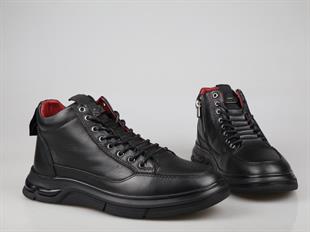 MARCOMEN 20217 Hakiki Deri Siyah Erkek Bot