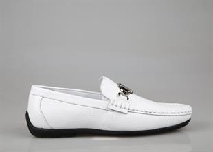 MARCOMEN 21147 Hakiki Deri Beyaz Erkek Günlük Ayakkabı