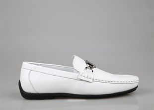 MARCOMEN 21147 Hakiki Deri Beyaz Erkek Günlük Ayakkabı