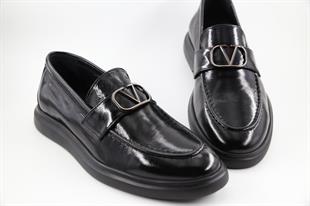 MARCOMEN 21171 Hakiki Deri Siyah Rugan Erkek Günlük Ayakkabı