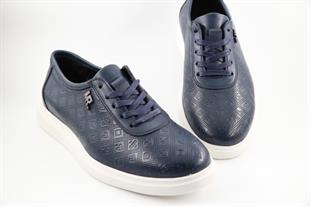 MARCOMEN 21202 Hakiki Deri Lacivert Erkek Günlük Ayakkabı