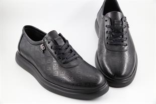 MARCOMEN 21202 Hakiki Deri Siyah Erkek Günlük Ayakkabı