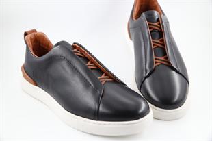 MARCOMEN 21474 Hakiki Deri Siyah Erkek Günlük Ayakkabı