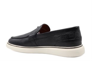 MARCOMEN 23083 Hakiki Deri Siyah Erkek Günlük Ayakkabı