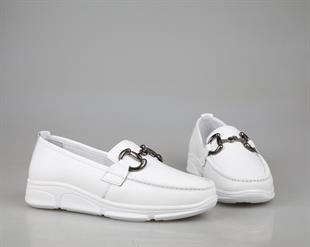 Marka Sesi 011-814 Beyaz Kadın Günlük Ayakkabı