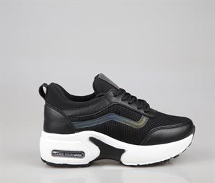 Marka Sesi 121 Siyah-Beyaz Kadın Sneakers