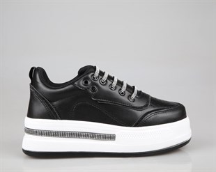 Marka Sesi 319 Siyah-Beyaz Kadın Sneakers
