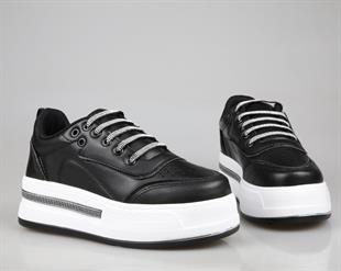 Marka Sesi 319 Siyah-Beyaz Kadın Sneakers
