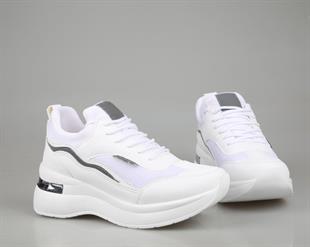 Marka Sesi 327 Beyaz Kadın Sneakers