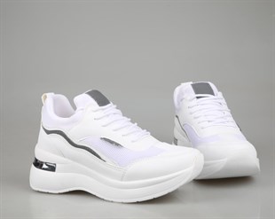 Marka Sesi 327 Beyaz Kadın Sneakers