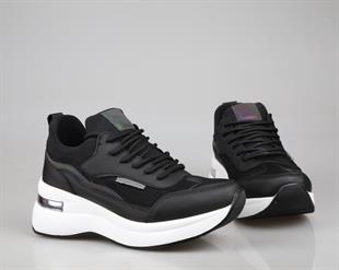 Marka Sesi 327 Siyah-Beyaz Kadın Sneakers