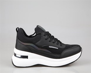Marka Sesi 327 Siyah-Beyaz Kadın Sneakers