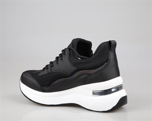 Marka Sesi 327 Siyah-Beyaz Kadın Sneakers