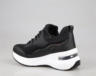 Marka Sesi 327 Siyah-Beyaz Kadın Sneakers