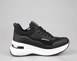 Marka Sesi 327 Siyah-Beyaz Kadın Sneakers
