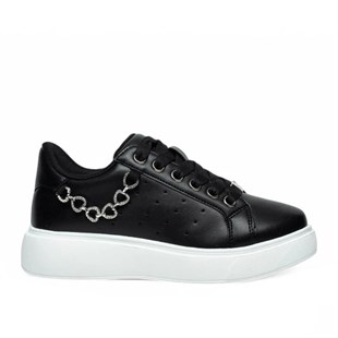 Marka Sesi 335 Siyah-Beyaz Kadın Sneakers