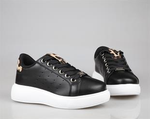 Marka Sesi 341 Siyah-Beyaz Kadın Sneakers