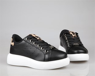 Marka Sesi 341 Siyah-Beyaz Kadın Sneakers