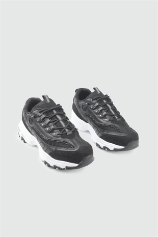 Marka Sesi 387 Siyah-Beyaz Kadın Sneakers