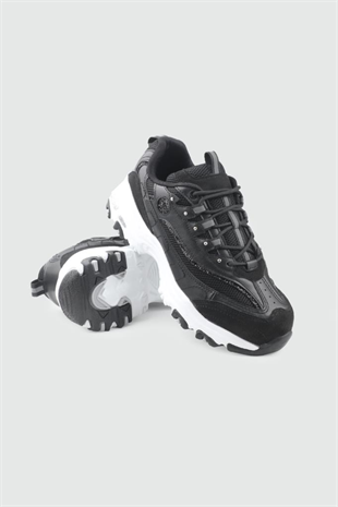 Marka Sesi 387 Siyah-Beyaz Kadın Sneakers