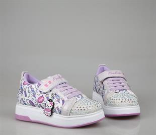 Marka Sesi 4004 Beyaz Gri Çocuk Sneakers