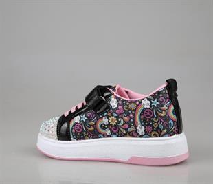 Marka Sesi 4004 Siyah Pembe Çocuk Sneakers