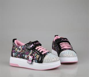 Marka Sesi 4004 Siyah Pembe Çocuk Sneakers