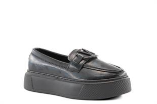 Marka Sesi AE505 Siyah Rugan Kadın Günlük Ayakkabı