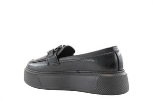 Marka Sesi AE505 Siyah Rugan Kadın Günlük Ayakkabı