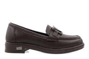 Marka Sesi HS815 Loafer Kahve Kadın Babet