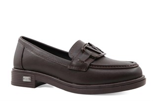 Marka Sesi HS815 Loafer Kahve Kadın Babet