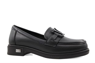Marka Sesi HS815 Loafer Siyah Kadın Babet
