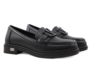 Marka Sesi HS815 Loafer Siyah Kadın Babet
