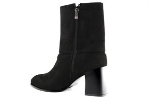 Miss Park Moda 106 k946 Siyah Suet Kadın Bot