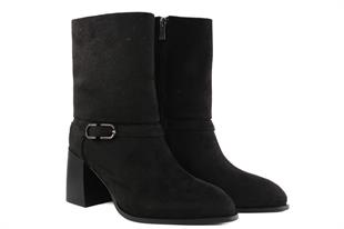 Miss Park Moda 106 k946 Siyah Suet Kadın Bot