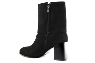 Miss Park Moda 106 k946 Siyah Suet Kadın Bot