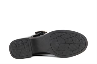 Miss Park Moda 161 k1000 Loafer Siyah Rugan Kadın Günlük Ayakkabı