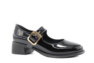 Miss Park Moda 161 k1000 Loafer Siyah Rugan Kadın Günlük Ayakkabı