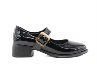 Miss Park Moda 161 k1000 Loafer Siyah Rugan Kadın Günlük Ayakkabı