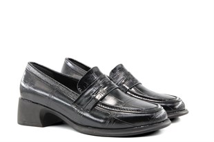 Miss Park Moda 161 k1066 Loafer Siyah Kadın Günlük Ayakkabı