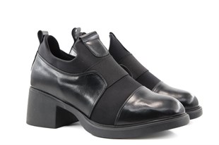 Miss Park Moda 207 k6668 Loafer Siyah Kadın Günlük Ayakkabı