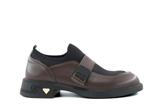 Miss Park Moda 208 k4065 Loafer Kahve Kadın Günlük Ayakkabı