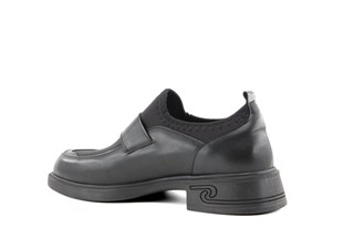 Miss Park Moda 208 k4065 Loafer Siyah Kadın Günlük Ayakkabı