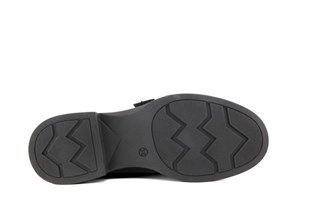 Miss Park Moda 208 k4065 Loafer Siyah Kadın Günlük Ayakkabı