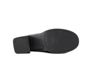 Miss Park Moda 386 k1453 Loafer Siyah Rugan Kadın Günlük Ayakkabı