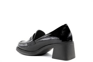 Miss Park Moda 386 k1453 Loafer Siyah Rugan Kadın Günlük Ayakkabı